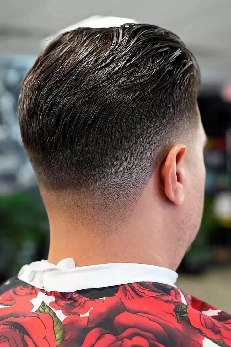 Mid Fade Slick Back